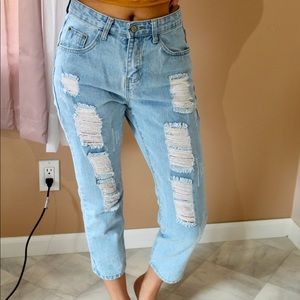 mom jean/boyfriend jean blue jeans!
